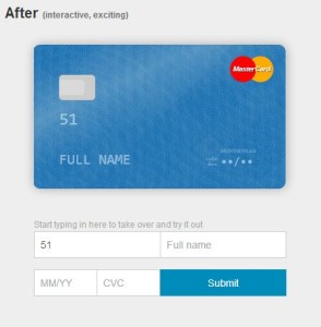 credit card form