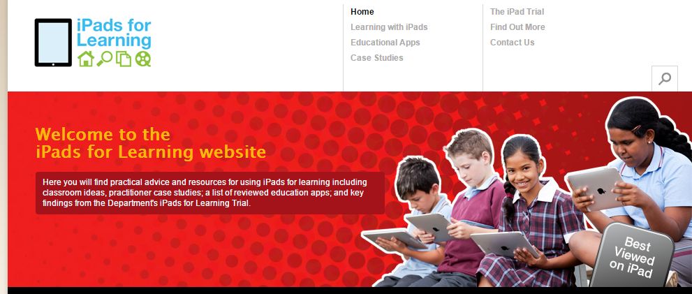 Image source: screenshot of iPad for Education website